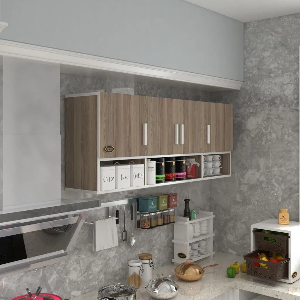 Kenzlife hazır mutfak konsta crd 060*150*22 mutfak banyo dolabı kapaklı raflı