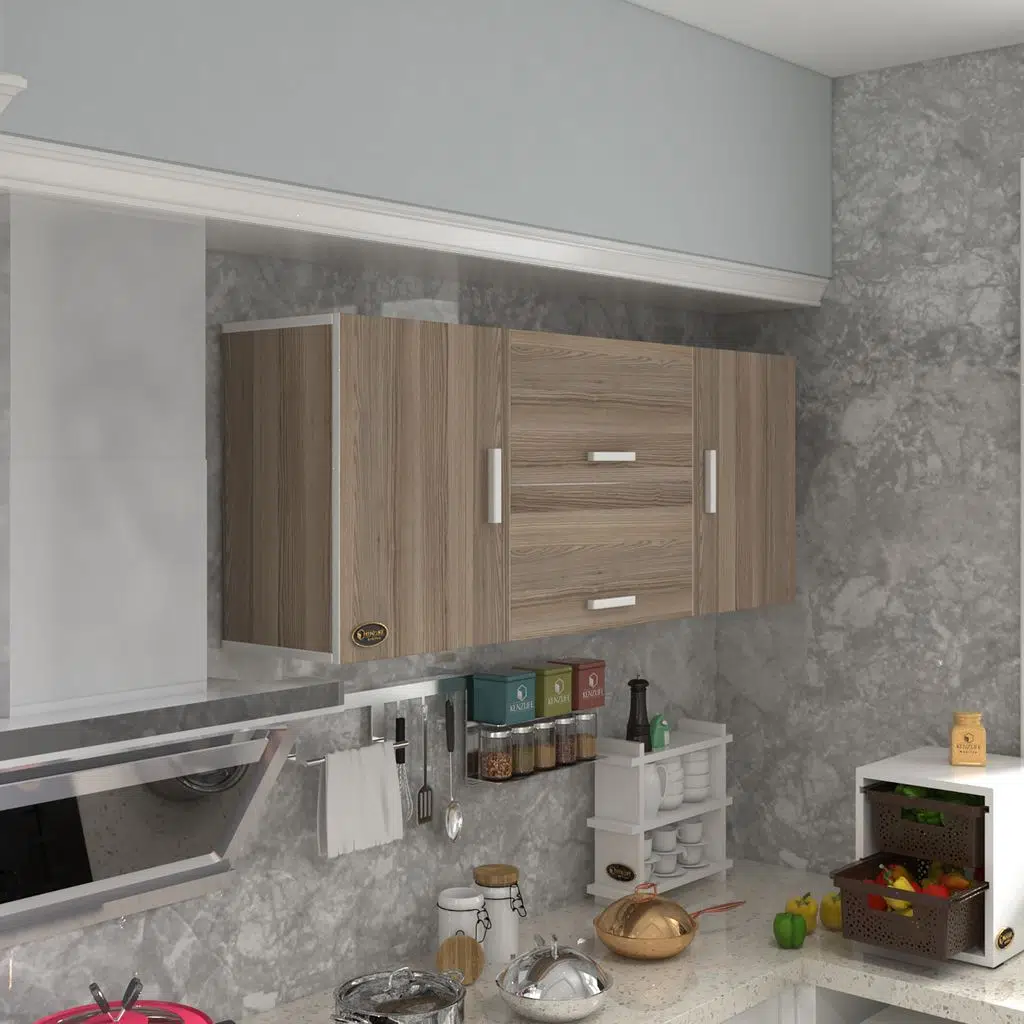 Kenzlife hazır mutfak lucida crd 060*150*32 mutfak banyo dolabı kapaklı raflı