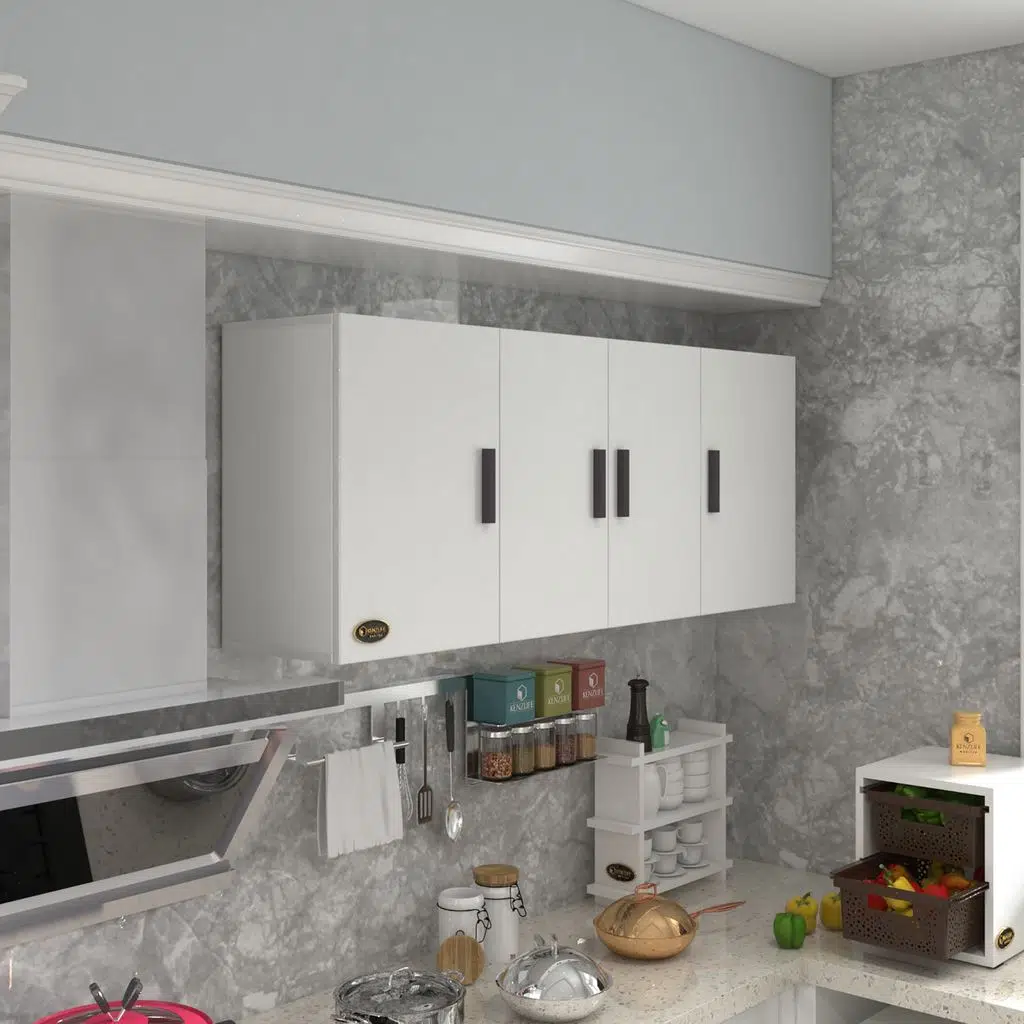 Kenzlife hazır mutfak marina byz 060*150*22 mutfak banyo dolabı kapaklı raflı