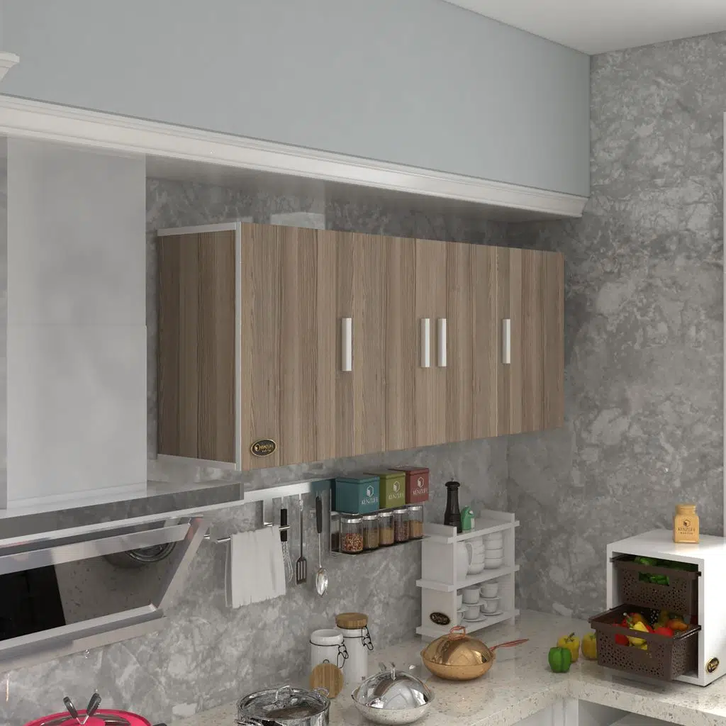 Kenzlife hazır mutfak marina crd 060*150*32 mutfak banyo dolabı kapaklı raflı