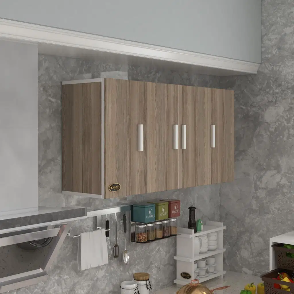 Kenzlife hazır mutfak merlanda crd 060*120*22 mutfak banyo dolabı kapaklı raflı