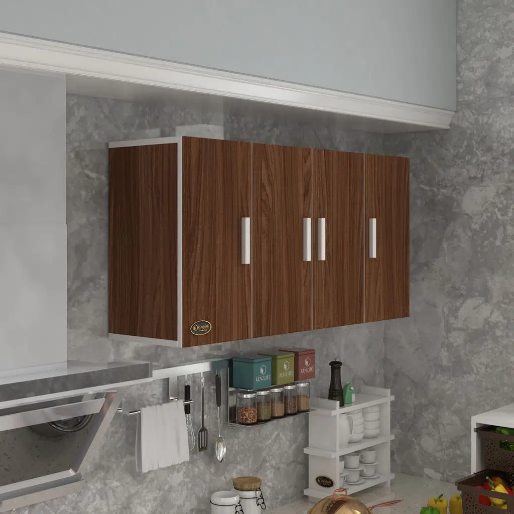 Kenzlife hazır mutfak merlanda cvz 060*120*32 mutfak banyo dolabı kapaklı raflı