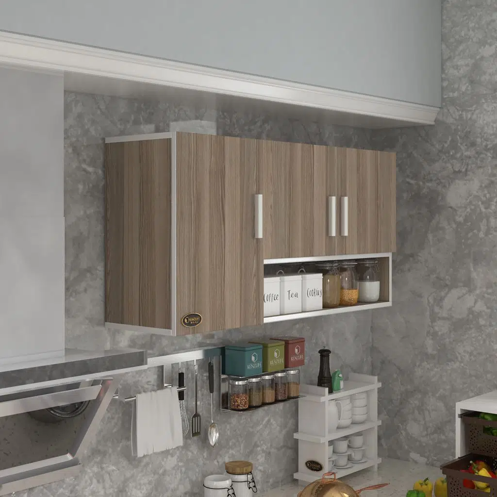 Kenzlife hazır mutfak mirandus32 crd 060*120*32 mutfak banyo dolabı kapaklı raflı