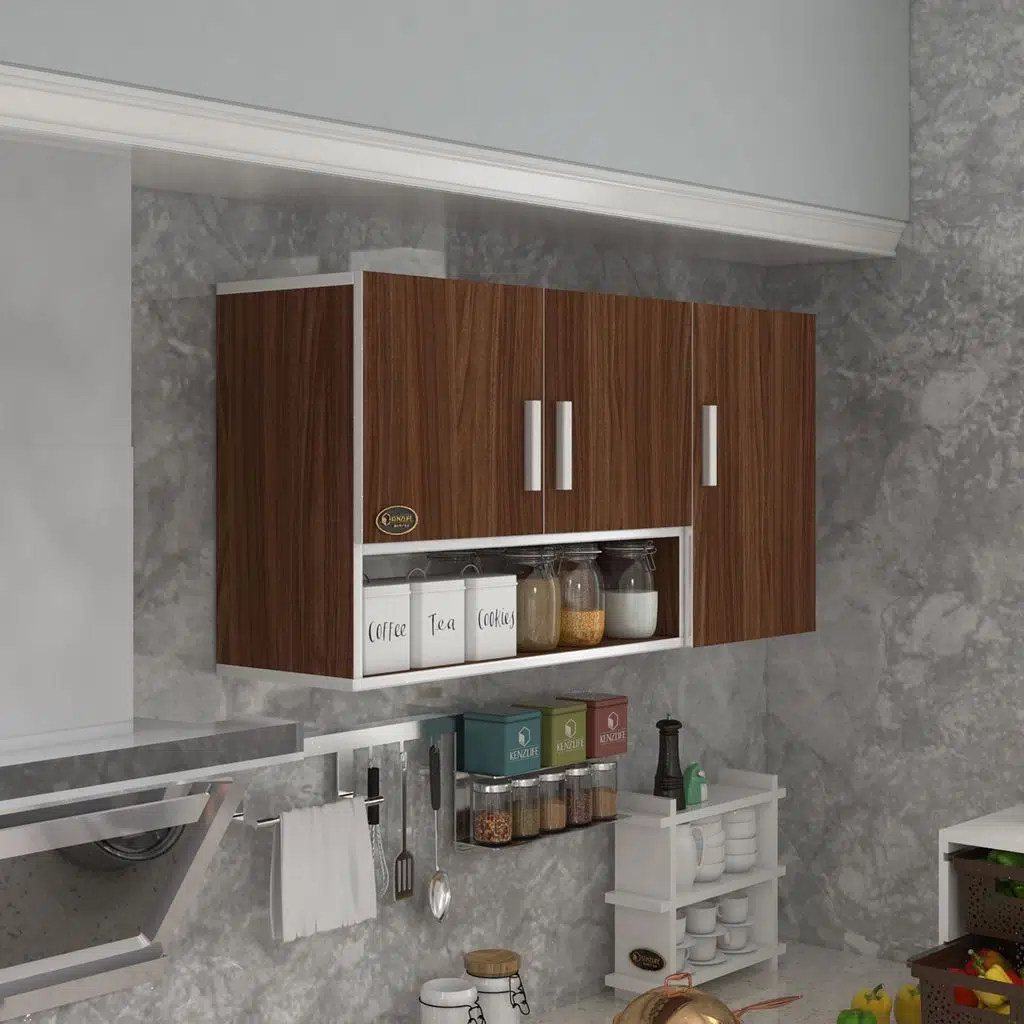 Kenzlife hazır mutfak mirena22 cvz 060*120*22 mutfak banyo dolabı kapaklı raflı