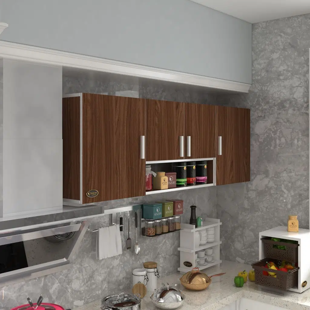Kenzlife hazır mutfak packey cvz 060*180*22 mutfak banyo dolabı kapaklı raflı