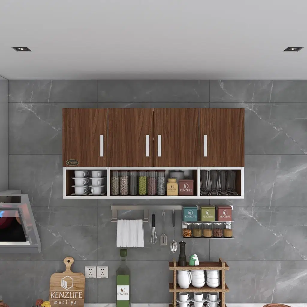 Kenzlife hazır mutfak severus cvz 060*120*32 mutfak banyo dolabı kapaklı raflı