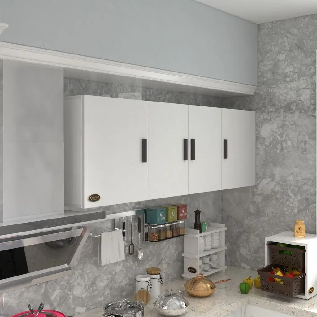 Kenzlife hazır mutfak silvanus byz 060*180*22 mutfak banyo dolabı kapaklı raflı