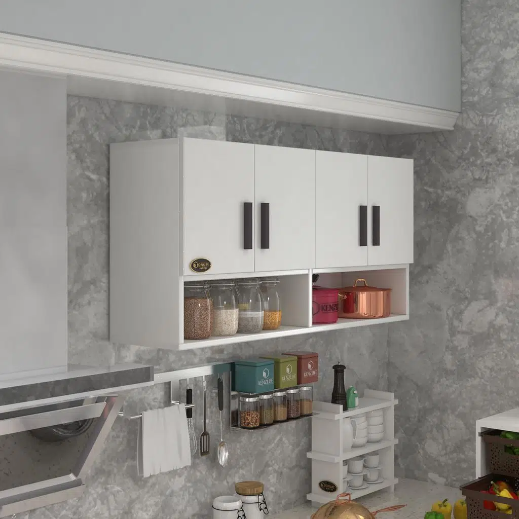 Kenzlife hazır mutfak vesper byz 060*120*32 mutfak banyo dolabı kapaklı raflı
