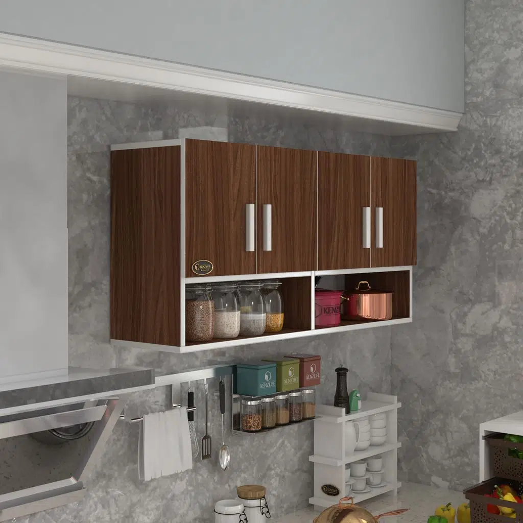 Kenzlife hazır mutfak vesper cvz 060*120*22 mutfak banyo dolabı kapaklı raflı