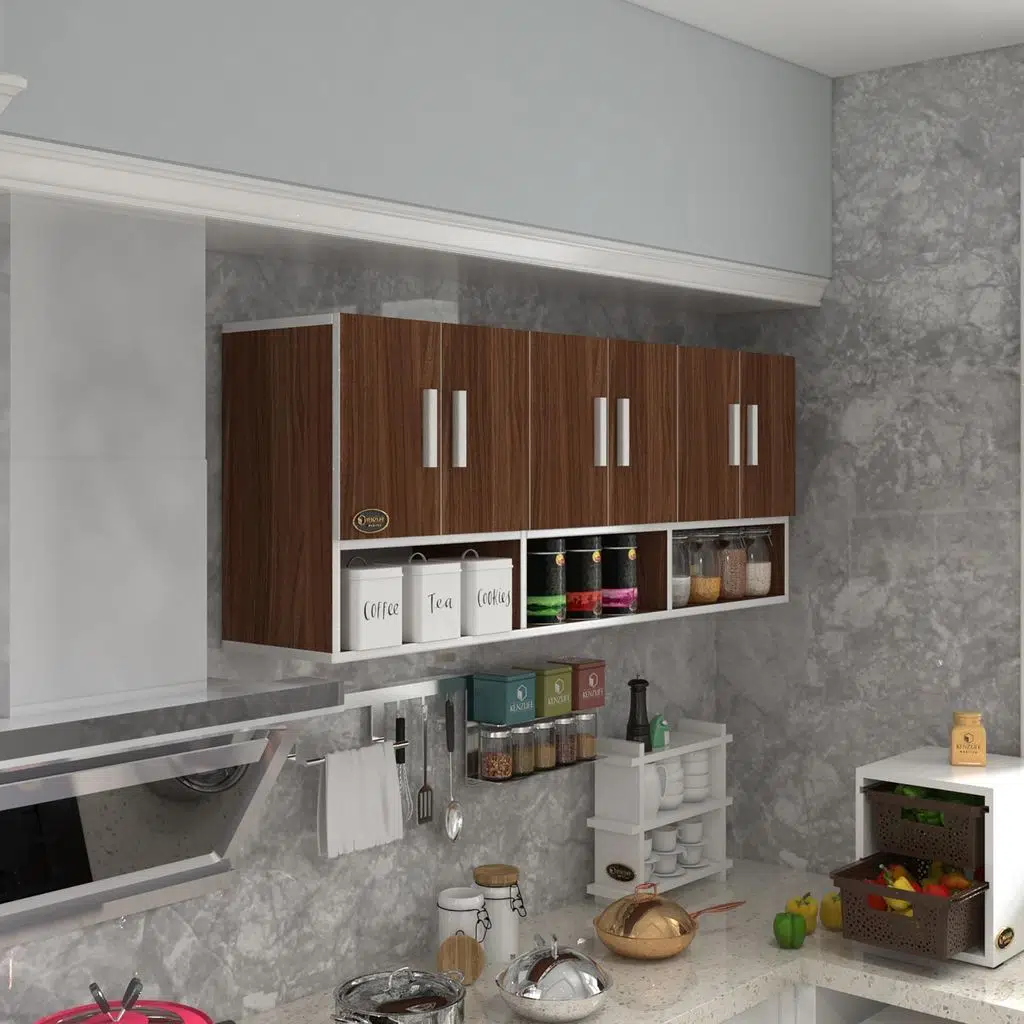 Kenzlife hazır mutfak vice cvz 060*180*22 mutfak banyo dolabı kapaklı raflı