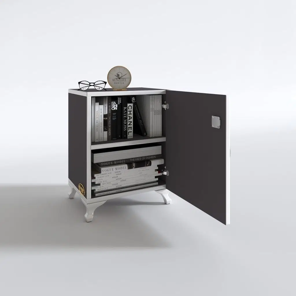 Kenzlife kilitli dolap rana29 gri 47*29*29 banyo dolabı hazır mutfak ofis kiler kitaplık evrak ayaklı