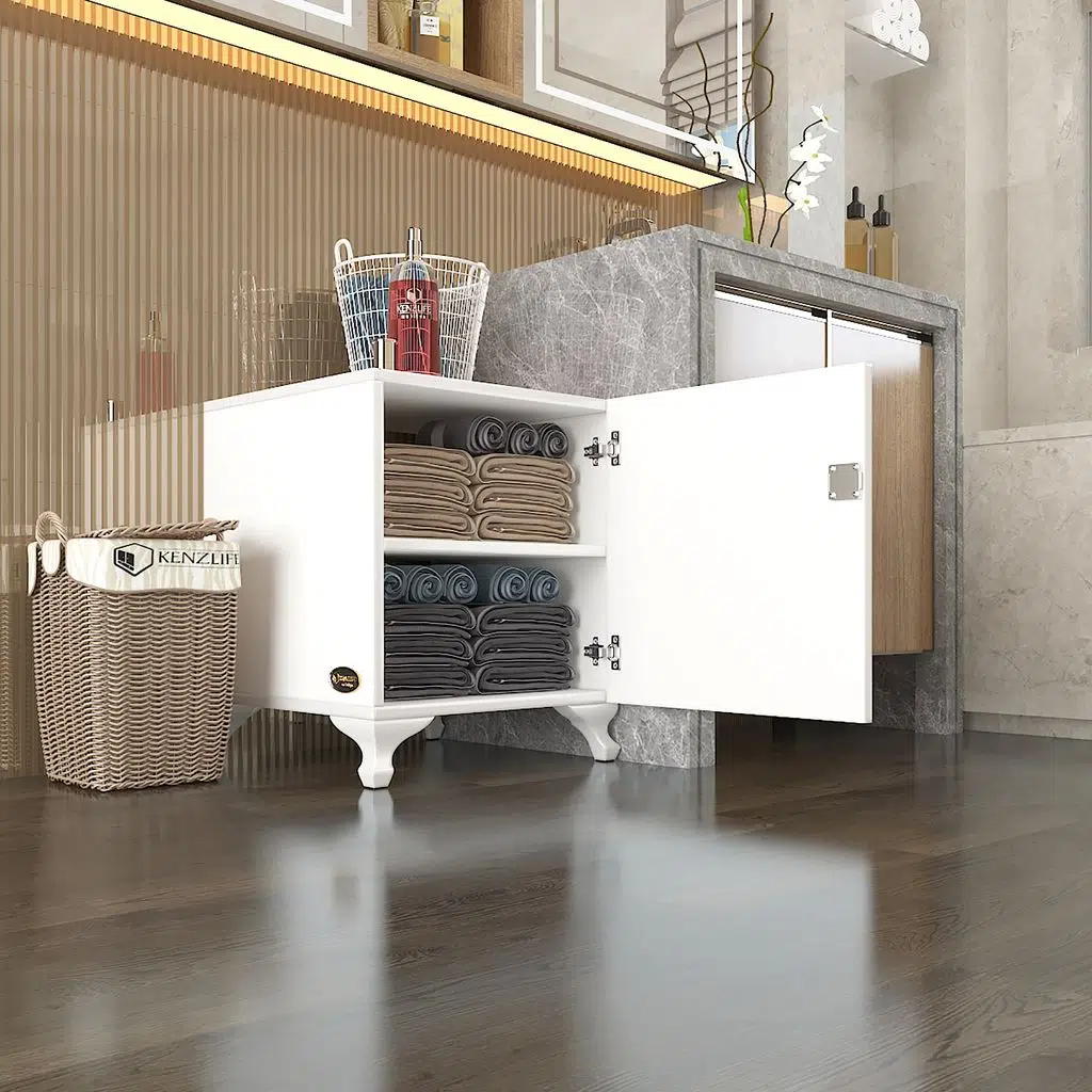 Kenzlife kilitli dolap rana39 byz 47*39*39 banyo dolabı hazır mutfak ofis kiler kitaplık evrak ayaklı