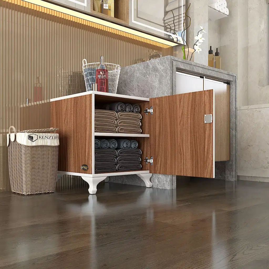 Kenzlife kilitli dolap rana39 cvz 47*39*39 banyo dolabı hazır mutfak ofis kiler kitaplık evrak ayaklı 