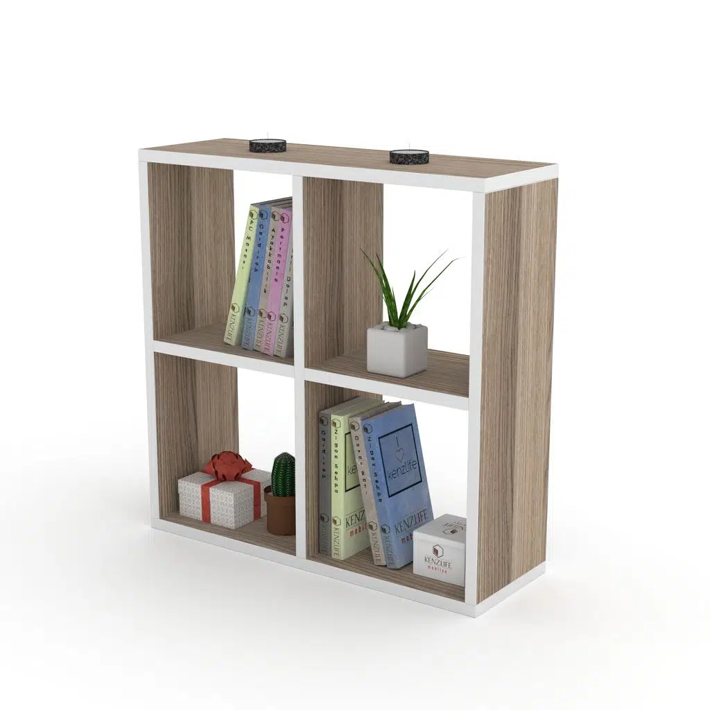 Kenzlife kitaplık gülbin 060*060*20 crd duvar rafı 