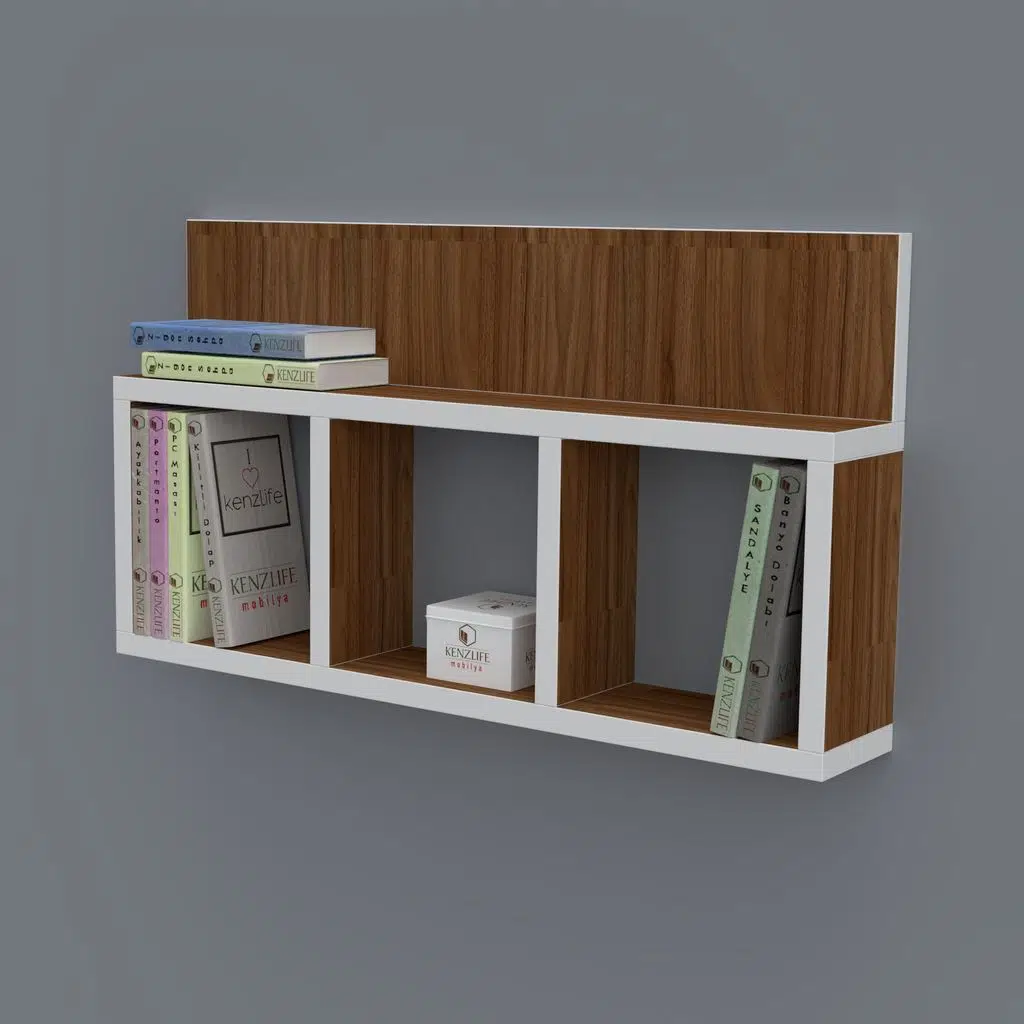 Kenzlife kitaplık hayal 030*060*20 cvz duvar rafı 
