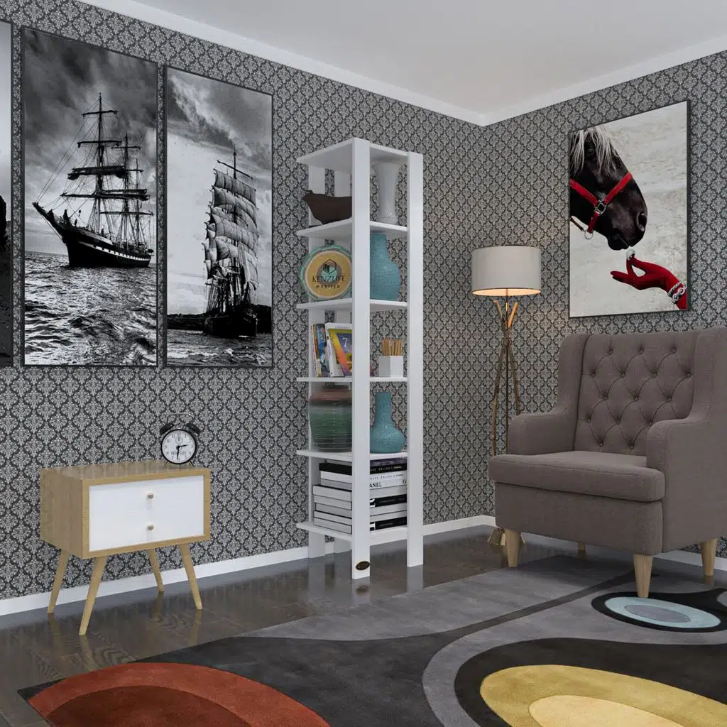 Kenzlife kitaplık hemi cuda1 byz 180*39*39 tekli ayakkabılık klasörlük raf tek parça