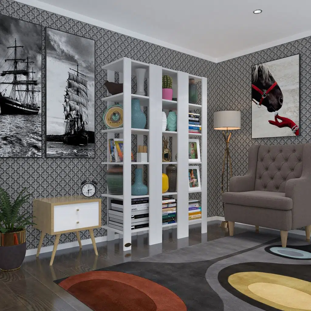 Kenzlife kitaplık hemi cuda3 byz 180*39*39 tekli ayakkabılık klasörlük raf 3 ayrılabilir parça