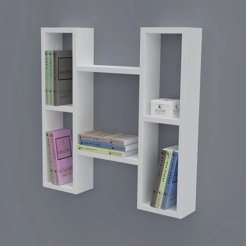 Kenzlife kitaplık melisa 060*060*20 byz duvar rafı 