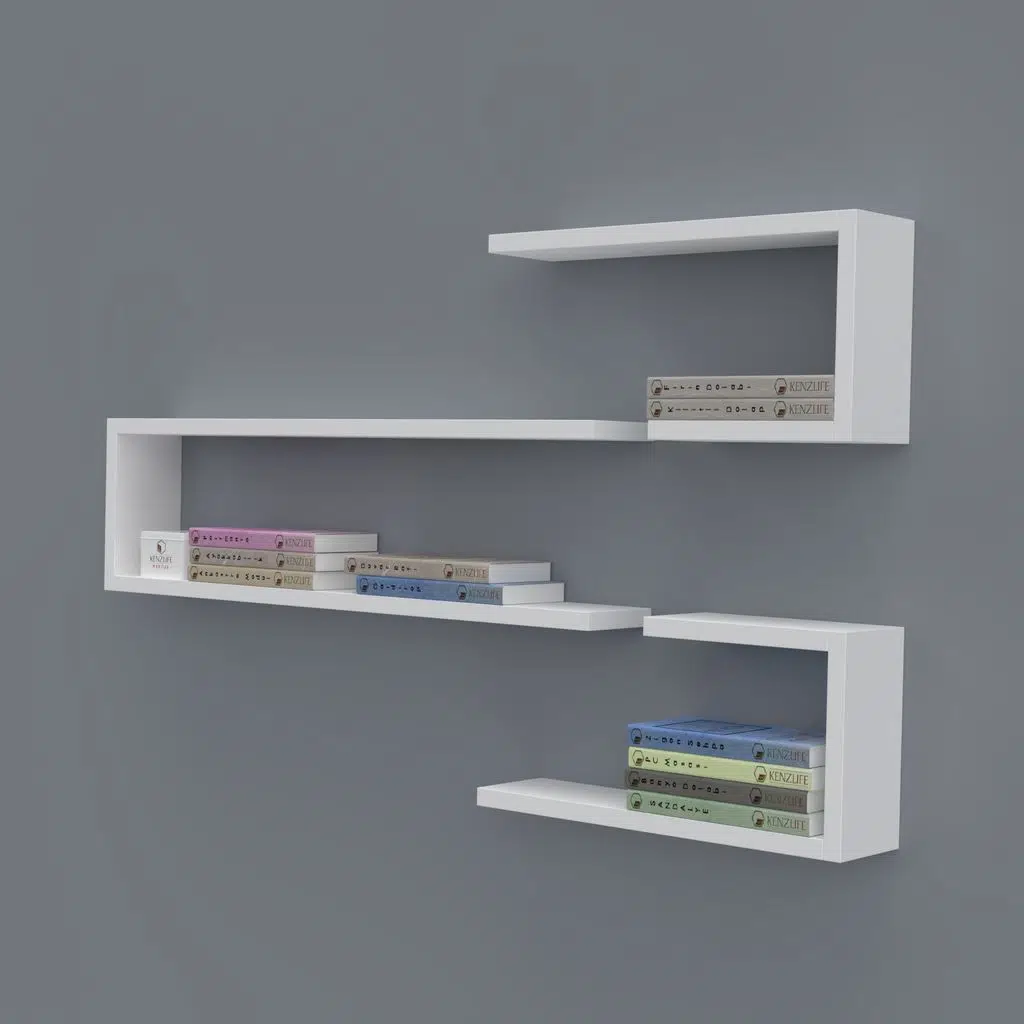 Kenzlife kitaplık nevres 060*100*20 byz duvar rafı 