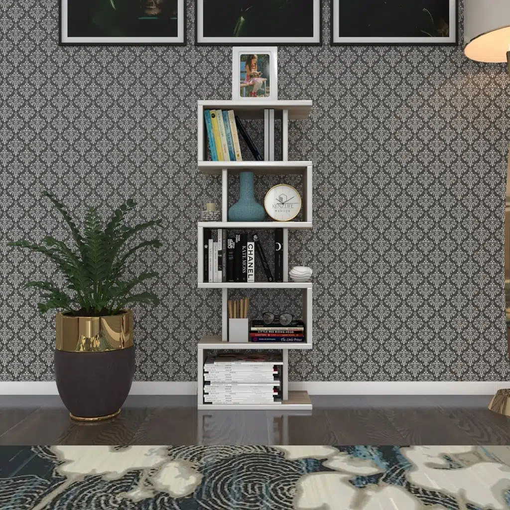 Kenzlife kitaplık raf diba1 crd 129X040x19 banyo kiler ofis (m)