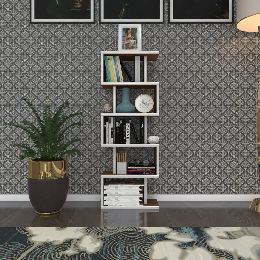 Kenzlife kitaplık raf diba1 cvz 129X040x19 banyo kiler ofis (m)