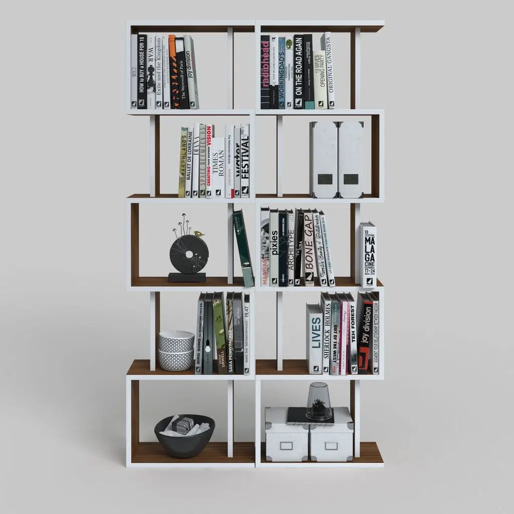 Kenzlife kitaplık raf diba2 cvz 129X080x19 banyo kiler ofis (m)