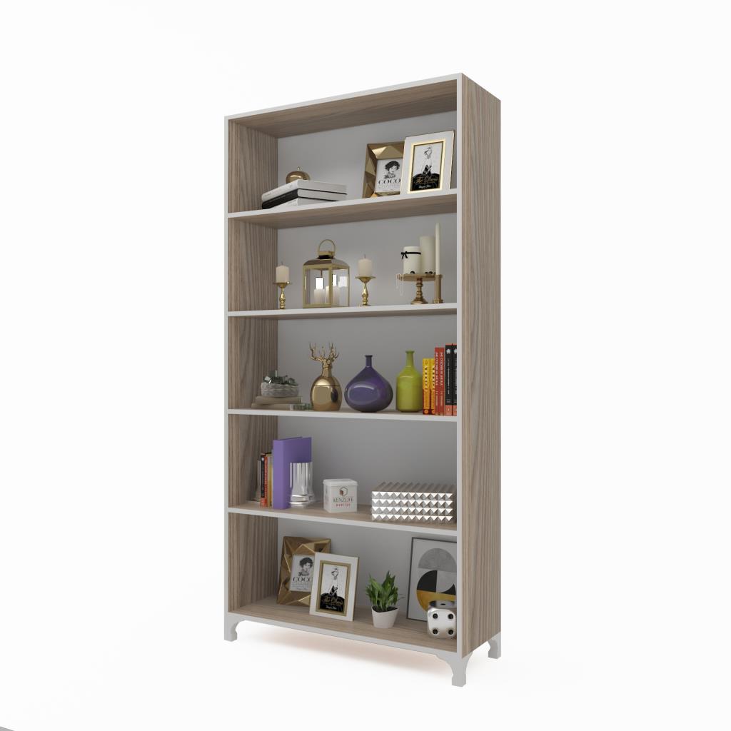 Kenzlife kitaplık tuğçe 168*090*020 crd ayaklı mutfak dolabı banyo ofis ayakkabılık kiler