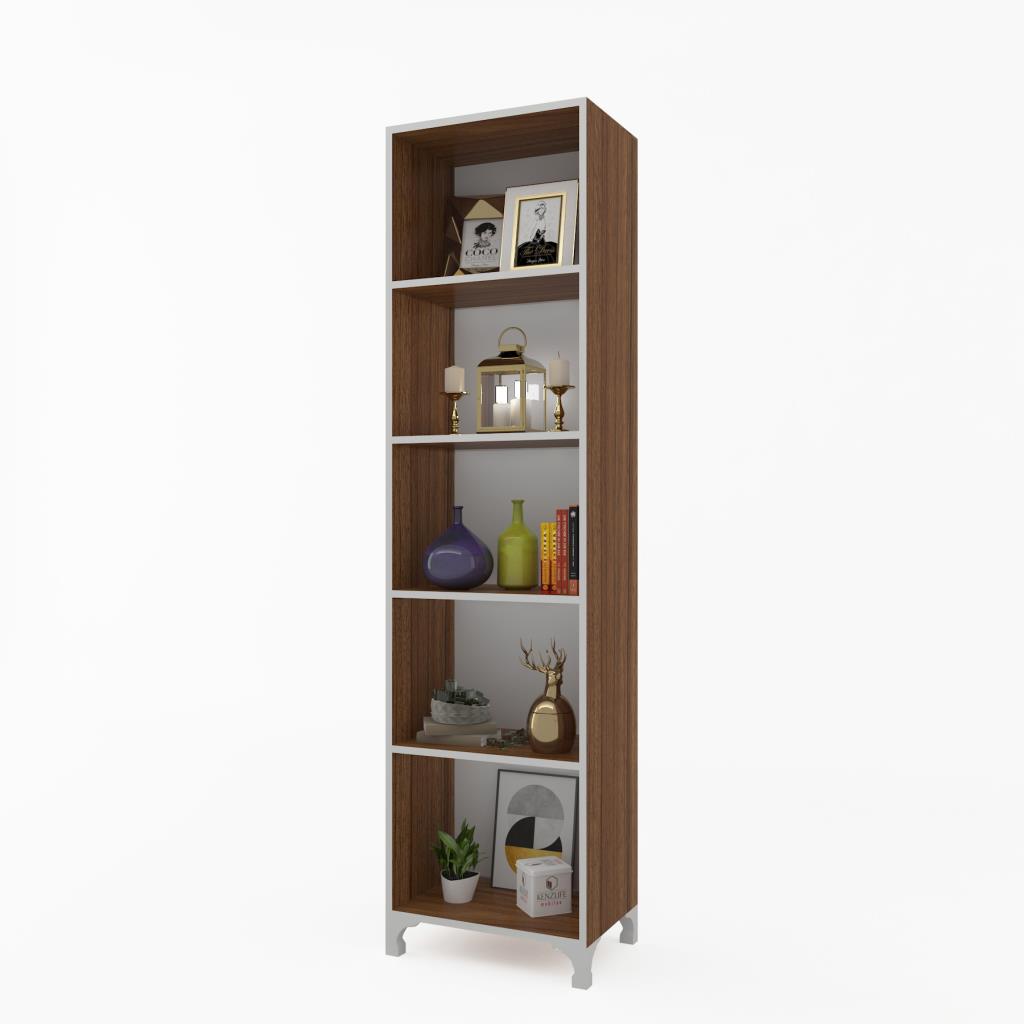 Kenzlife kitaplık tuğçe 188*060*020 cvz ayaklı mutfak dolabı banyo ofis ayakkabılık kiler