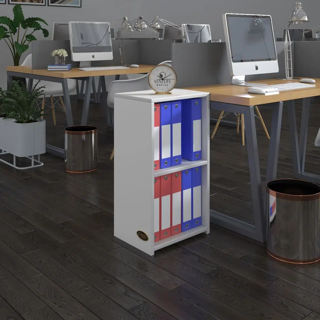 Kenzlife klasörlük raflı attila byz 70*40*30 kitaplık ofis arkalıksız