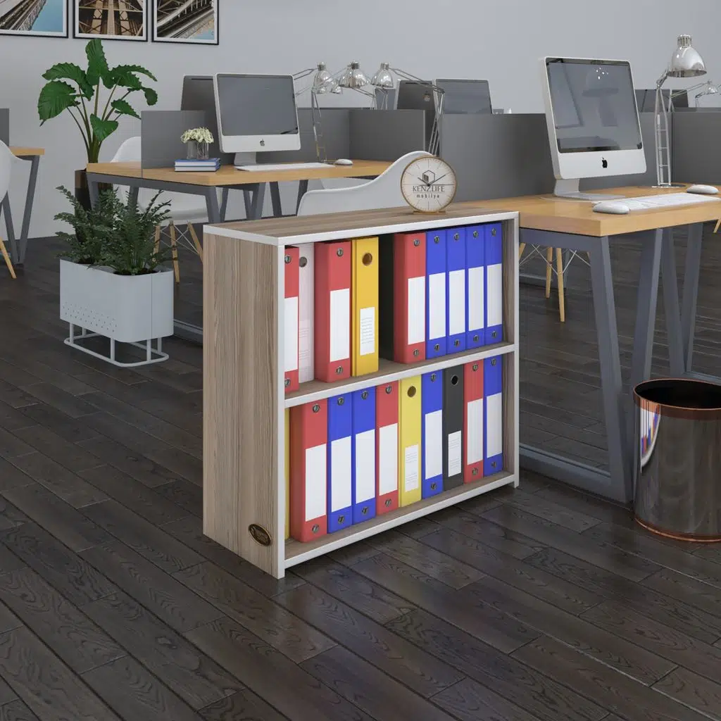 Kenzlife klasörlük raflı burutay crd 70*80*30 kitaplık ofis arkalıksız