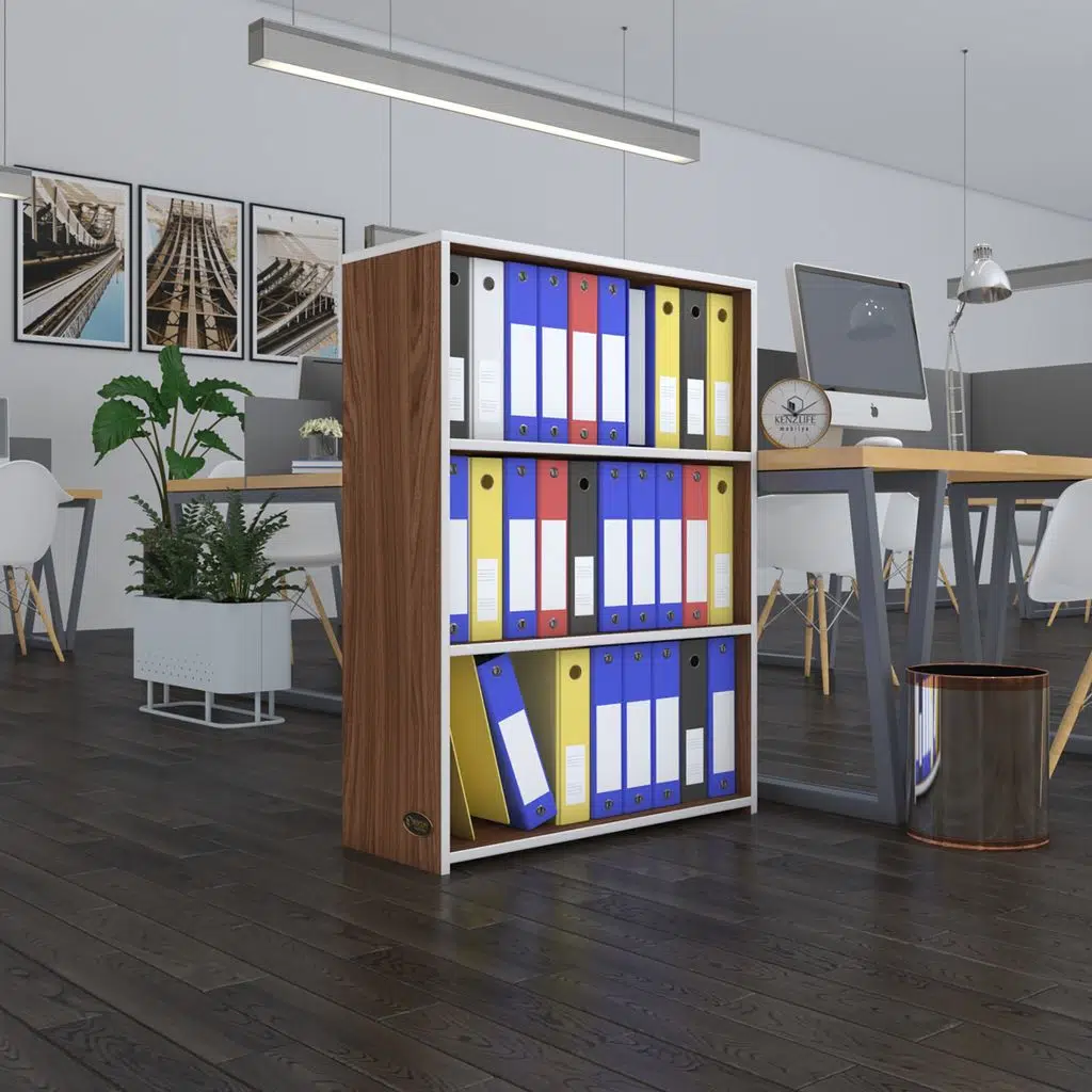 Kenzlife klasörlük raflı ilkutay cvz 105*80*30 kitaplık ofis arkalıksız