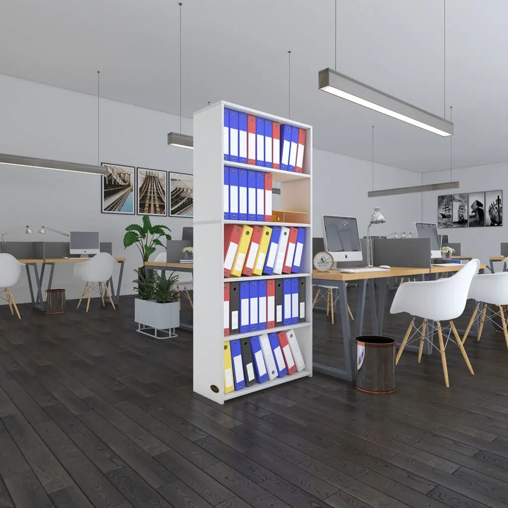 Kenzlife klasörlük raflı rona byz 175*80*30 kitaplık ofis arkalıksız