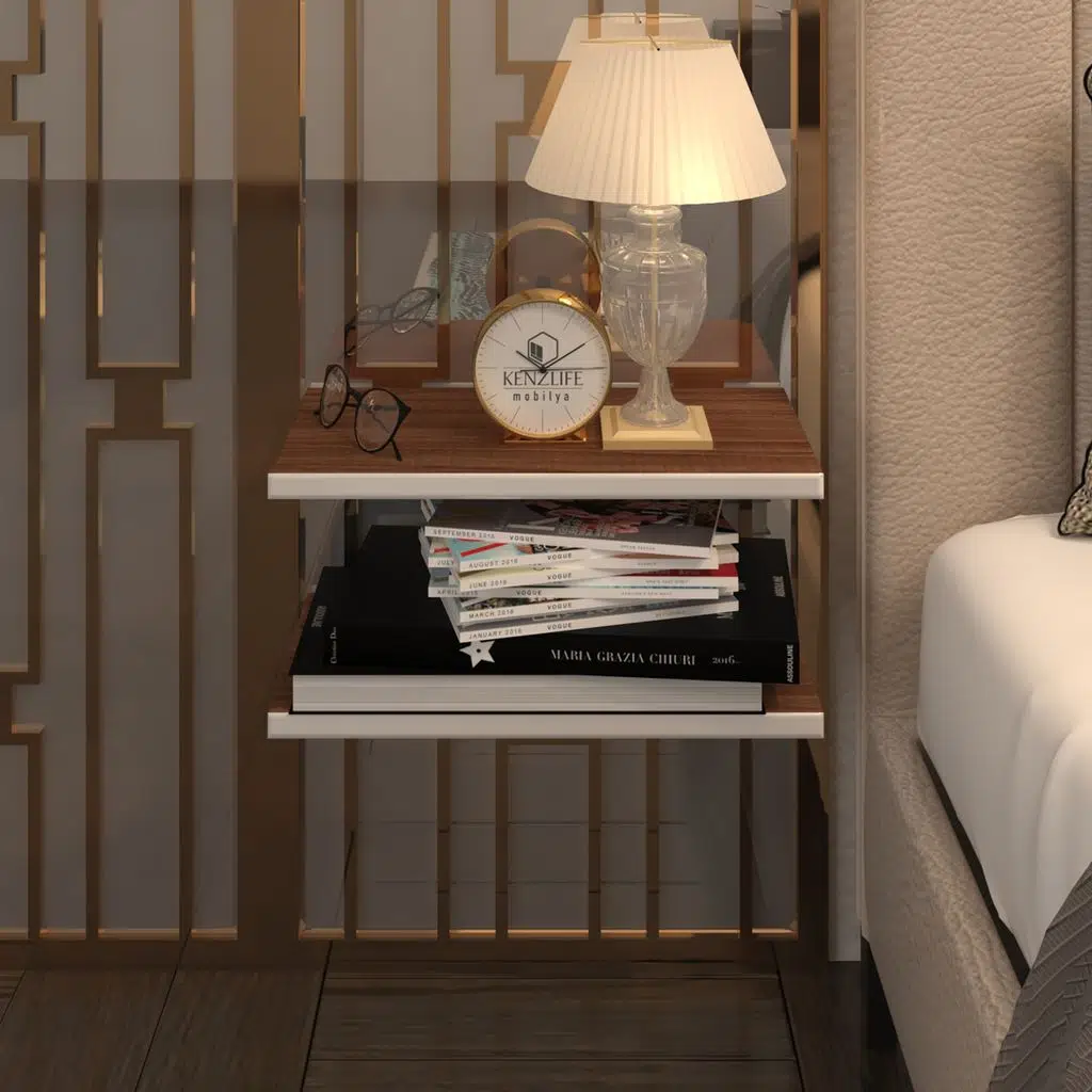 Kenzlife komodin guiseppe cvz komidin 39*19 2 parça duvara monte askı aparatlı (mng)