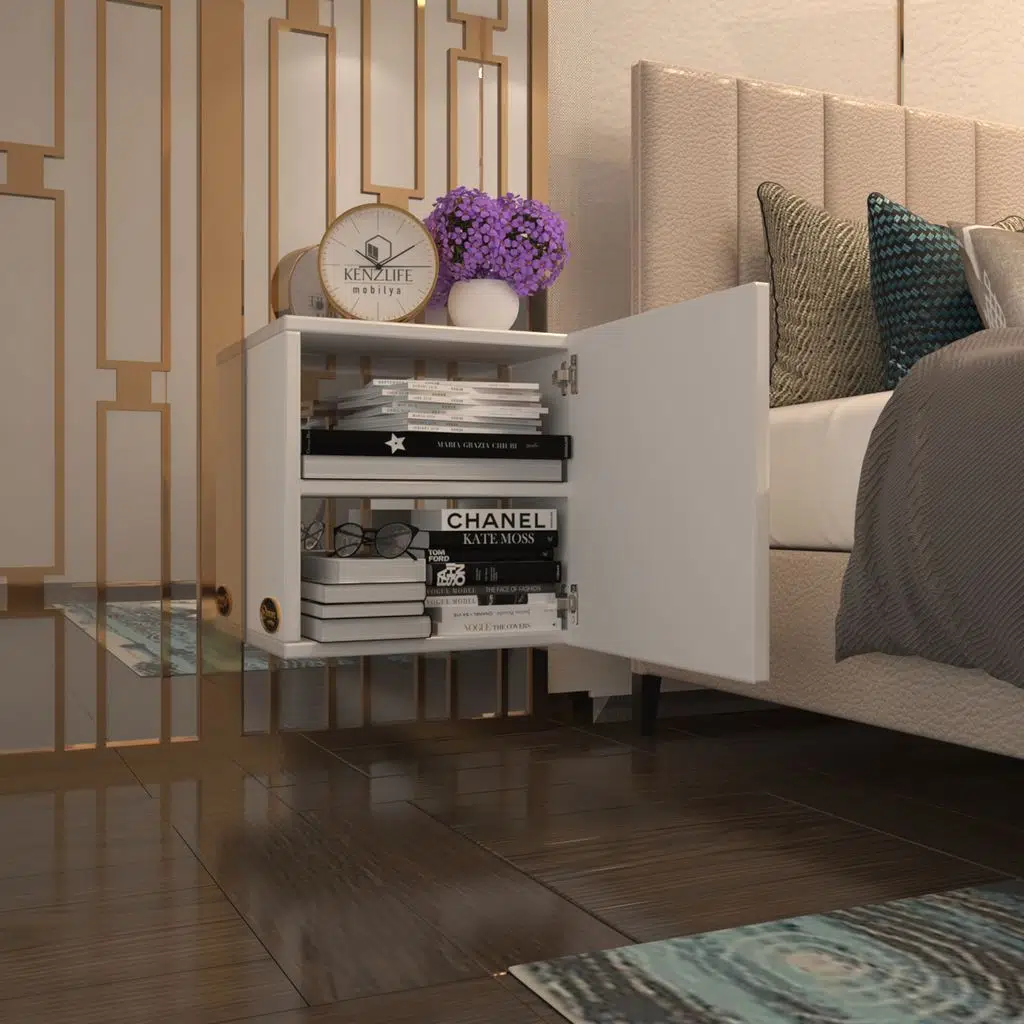 Kenzlife komodin susanin byz 39*39*20 banyo ecza mutfak dolabı(m)kapaklı arkalıksız