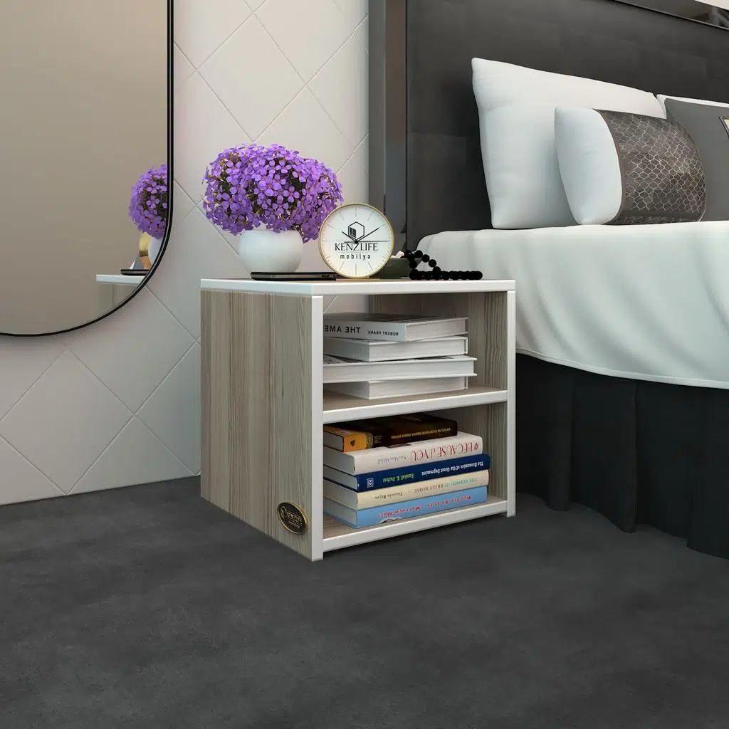 Kenzlife komodin meydey crd 39*39*39 komidin kitaplık ayakkabılık