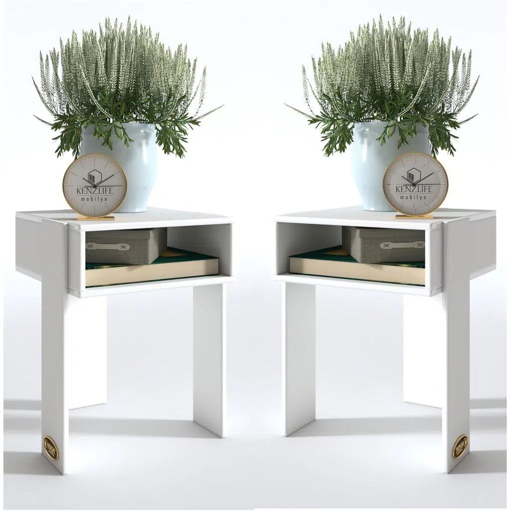 Kenzlife komodin sandro 2 li set byz komidin 39*29*29 orta zigon sehpa minik boy (mng)