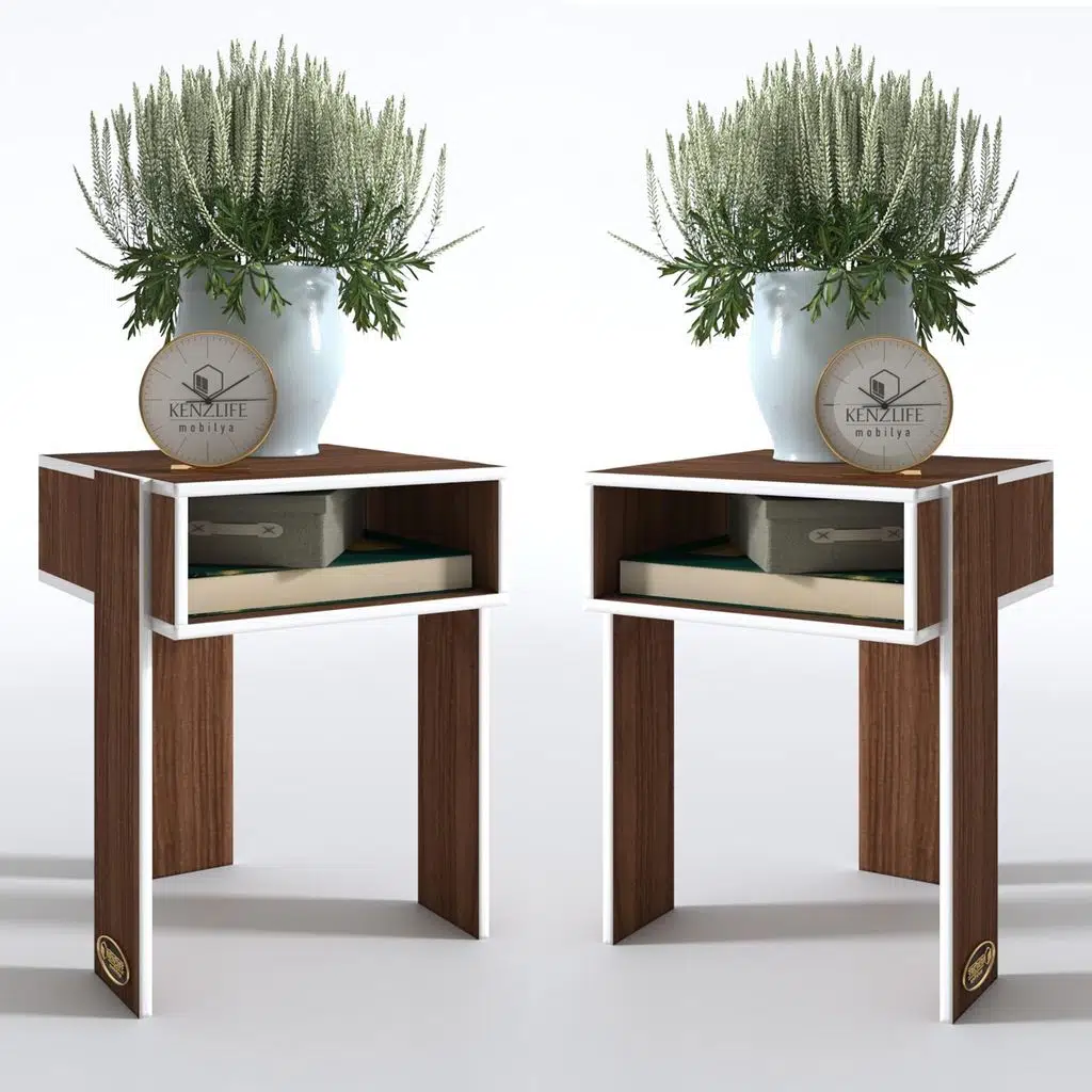 Kenzlife komodin sandro 2 li set cvz komidin 39*29*29 orta zigon sehpa minik boy (mng)