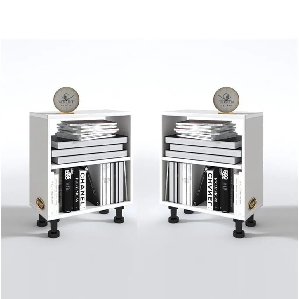 Kenzlife komodin tereşkova byz 2 li set 47*39*19 mutfak banyo ofis dolabı komidin siyah ayaklı (m)