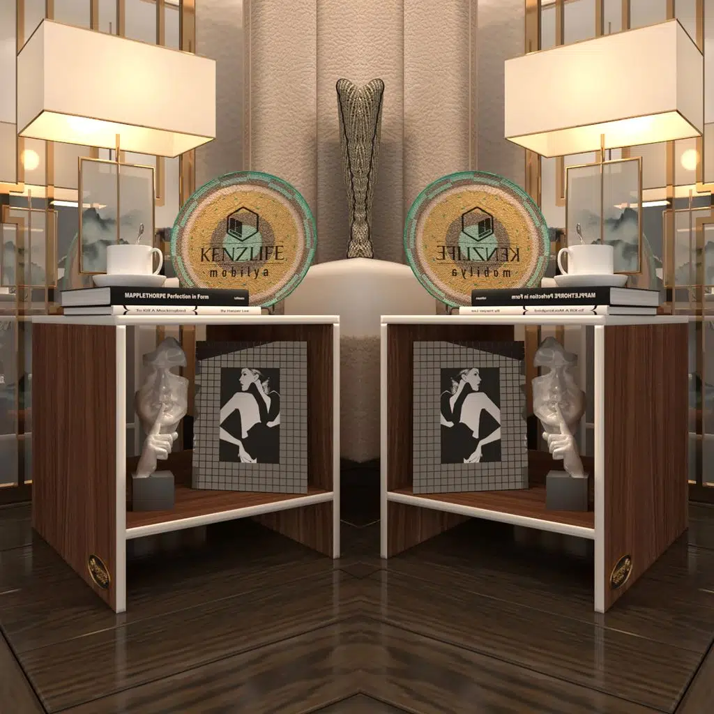 Kenzlife komodin vincenzo 2 li set cvz komidin 39*39*39 orta zigon sehpa minik boy (mng)