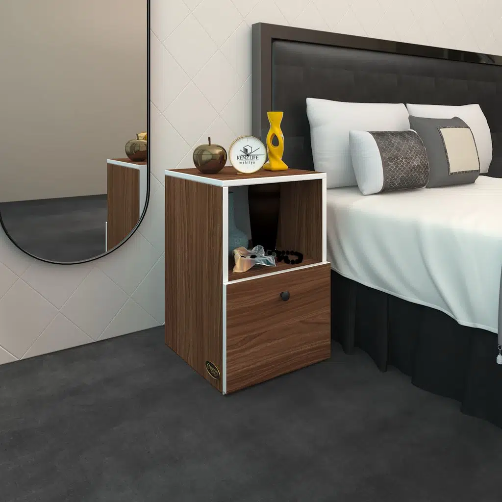 Kenzlife komodin yokatta cvz 60*39*39 komidin kitaplık ayakkabılık kapaklı arkalıklı