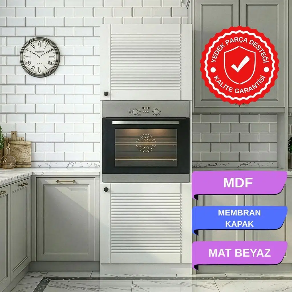 Kenzlife membran ankastre fırın dolabı bige byzbyz panjur 180*60*56 mebran kapak MDF gövde