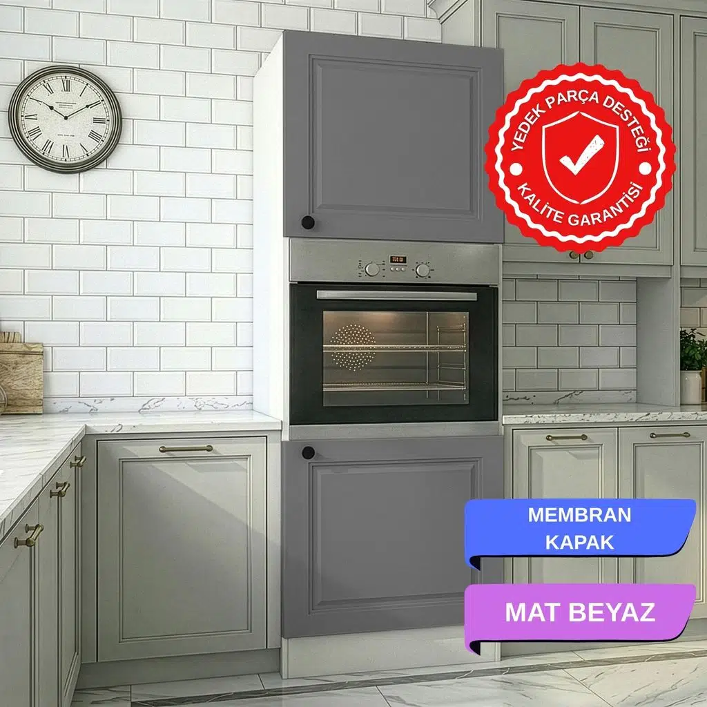 Kenzlife membran ankastre fırın dolabı bige gribyz çerçeve 180*60*56 mebran kapak suntalam gövde