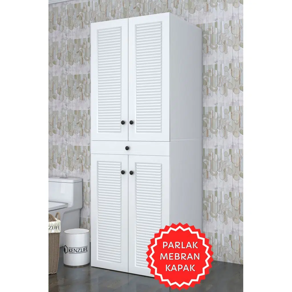 Kenzlife membran çamaşır-kurutma makinesi dolabı el kindi byzbyz panjur 187*070*60 mebran kapak suntalam gövde