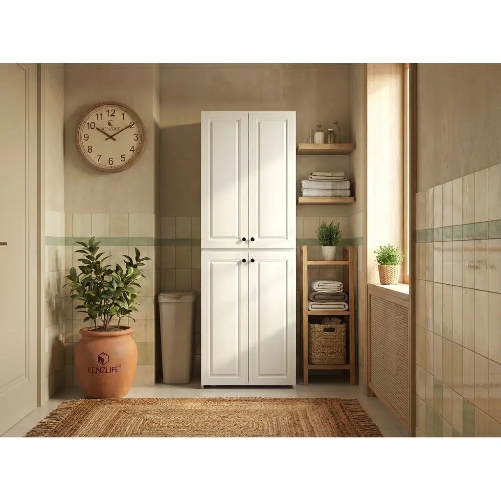 Kenzlife membran çamaşır-kurutma makinesi dolabı roksana byzbyz çerçeve 180*70*60 mebran kapak suntalam gövde banyo çift katlı arkalıksız
