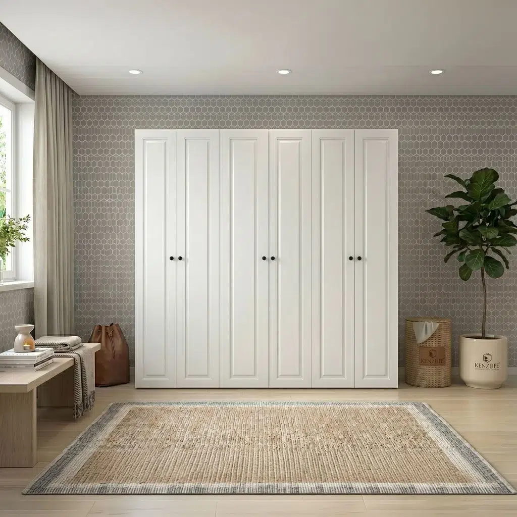 Kenzlife membran çamaşır-kurutma makinesi dolabı ve giysi dolabı suyuti sol byzbyz çerçeve 180*170*60 mebran kapak MDF gövde banyo