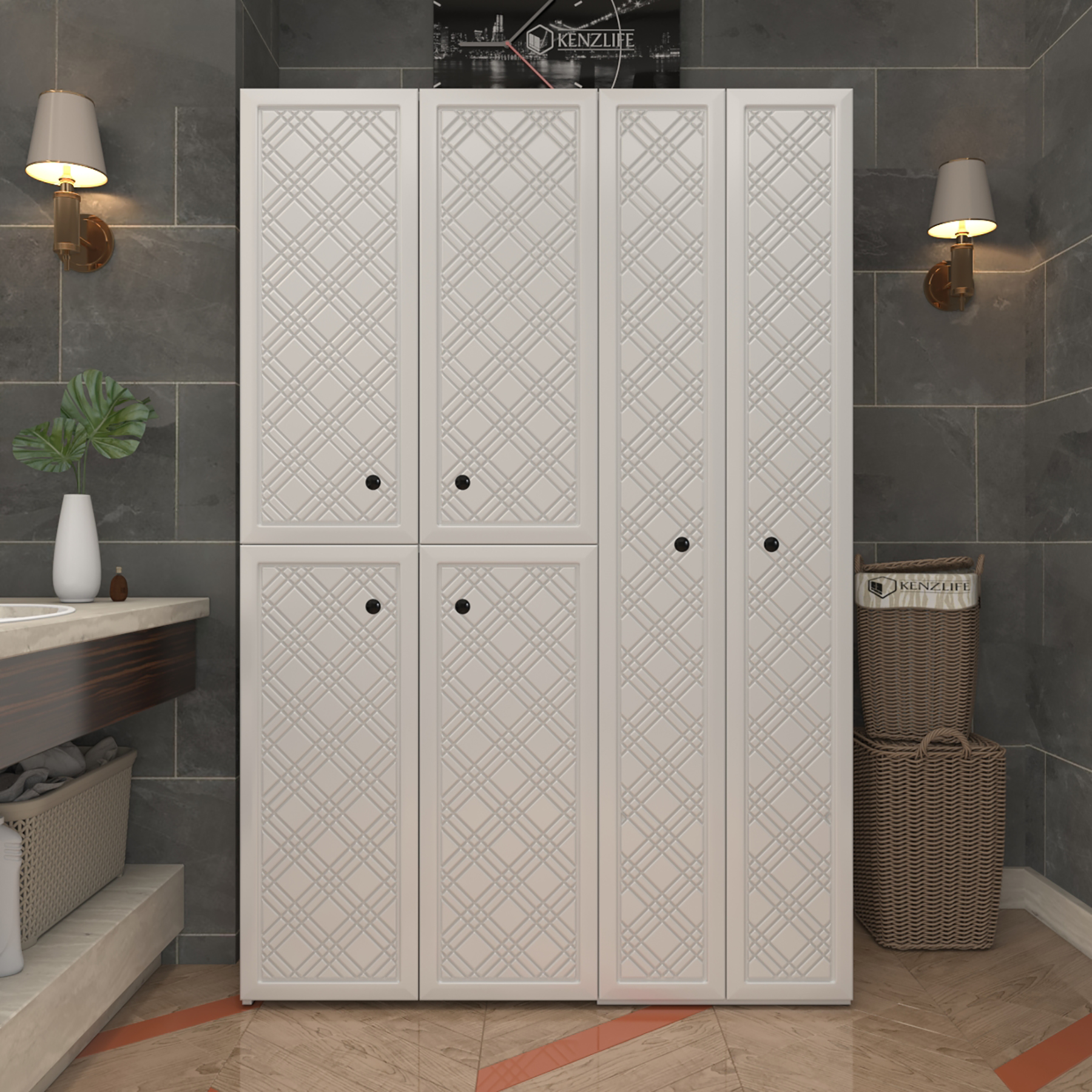 Kenzlife membran çamaşır kurutma makinesi dolabı yaromira byzbyz hasır 180*120*64 mebran kapak suntalam gövde