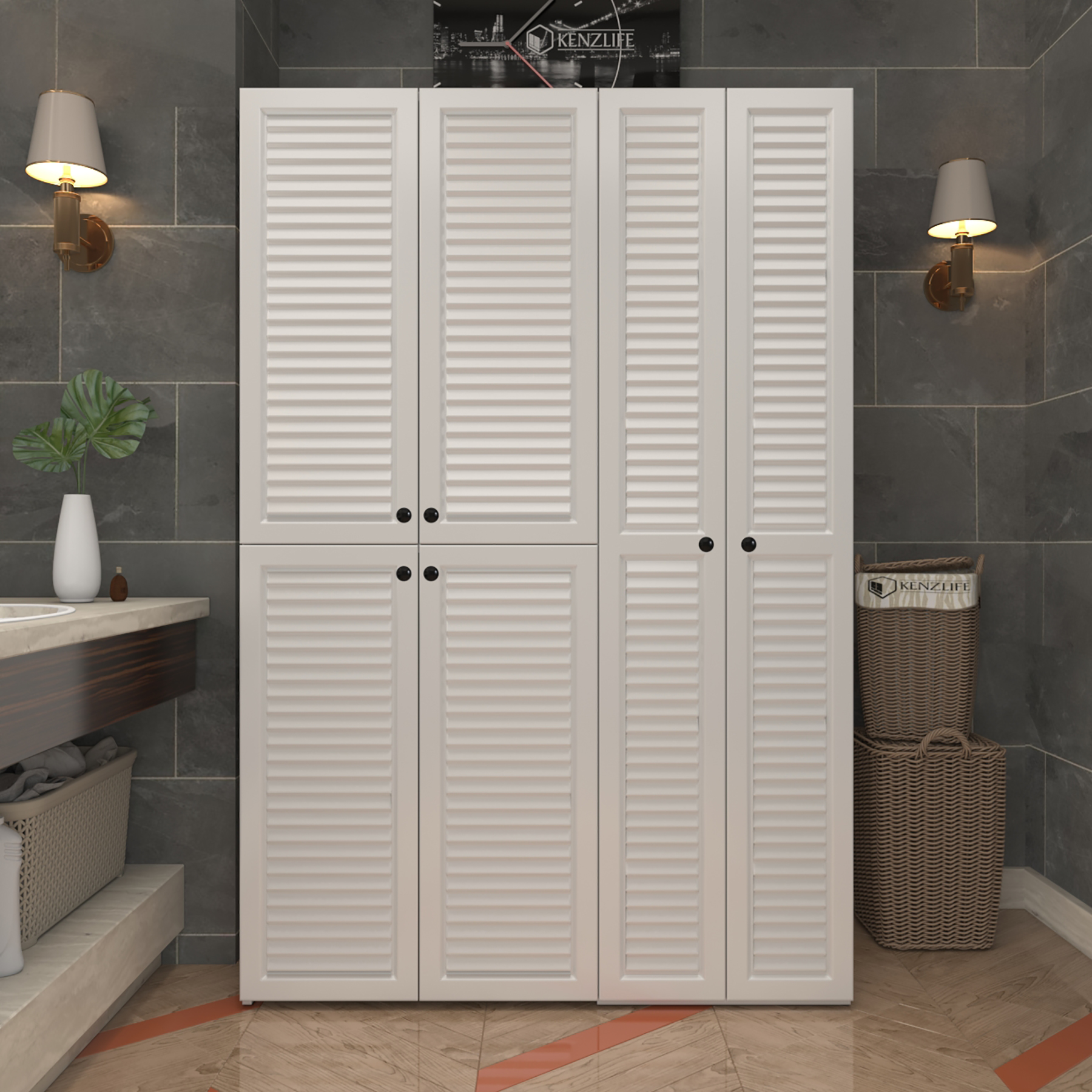 Kenzlife membran çamaşır kurutma makinesi dolabı yaromira byzbyz panjur 180*120*64 mebran kapak suntalam gövde