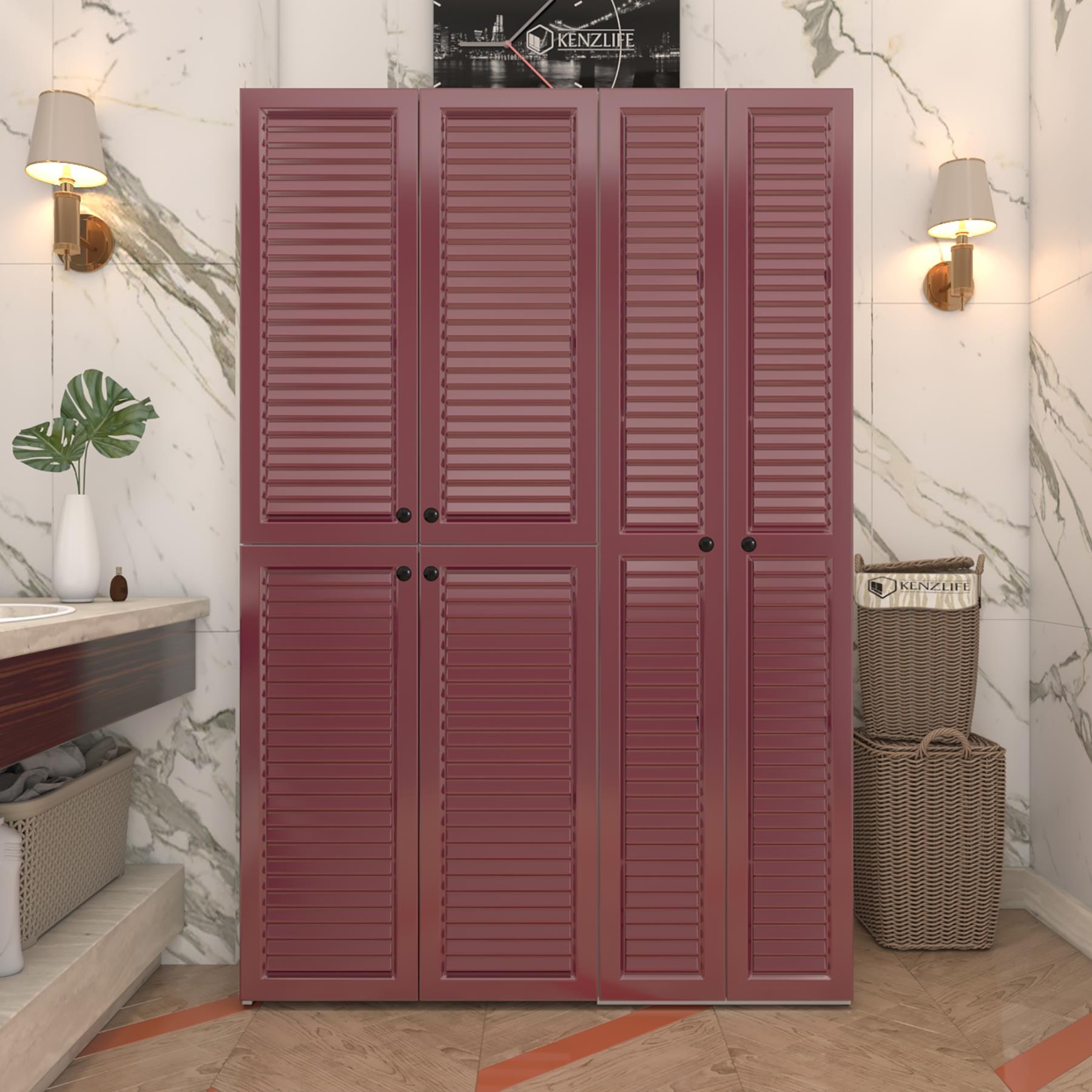Kenzlife membran çamaşır kurutma makinesi dolabı yaromira fşybyz panjur 180*120*64 mebran kapak MDF gövde
