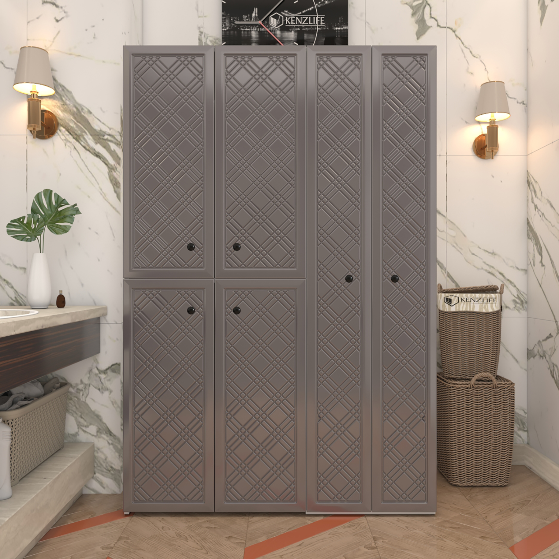 Kenzlife membran çamaşır kurutma makinesi dolabı yaromira gribyz hasır 180*120*64 mebran kapak suntalam gövde