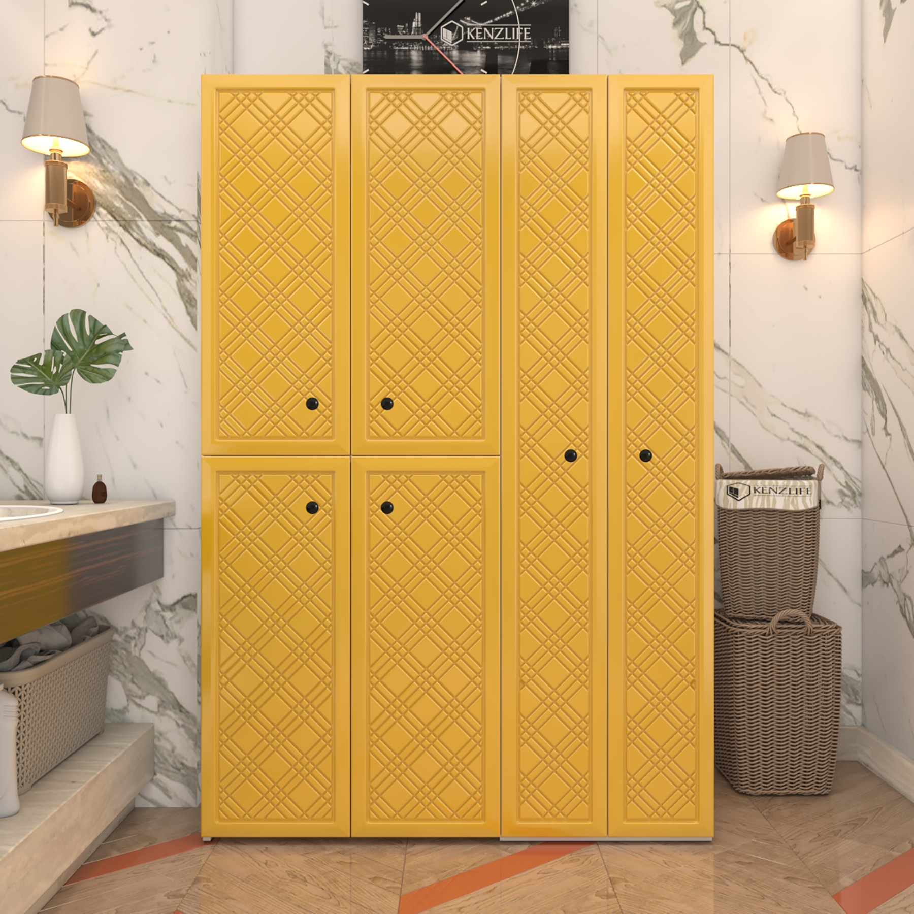 Kenzlife membran çamaşır kurutma makinesi dolabı yaromira hrdbyz hasır 180*120*64 mebran kapak suntalam gövde